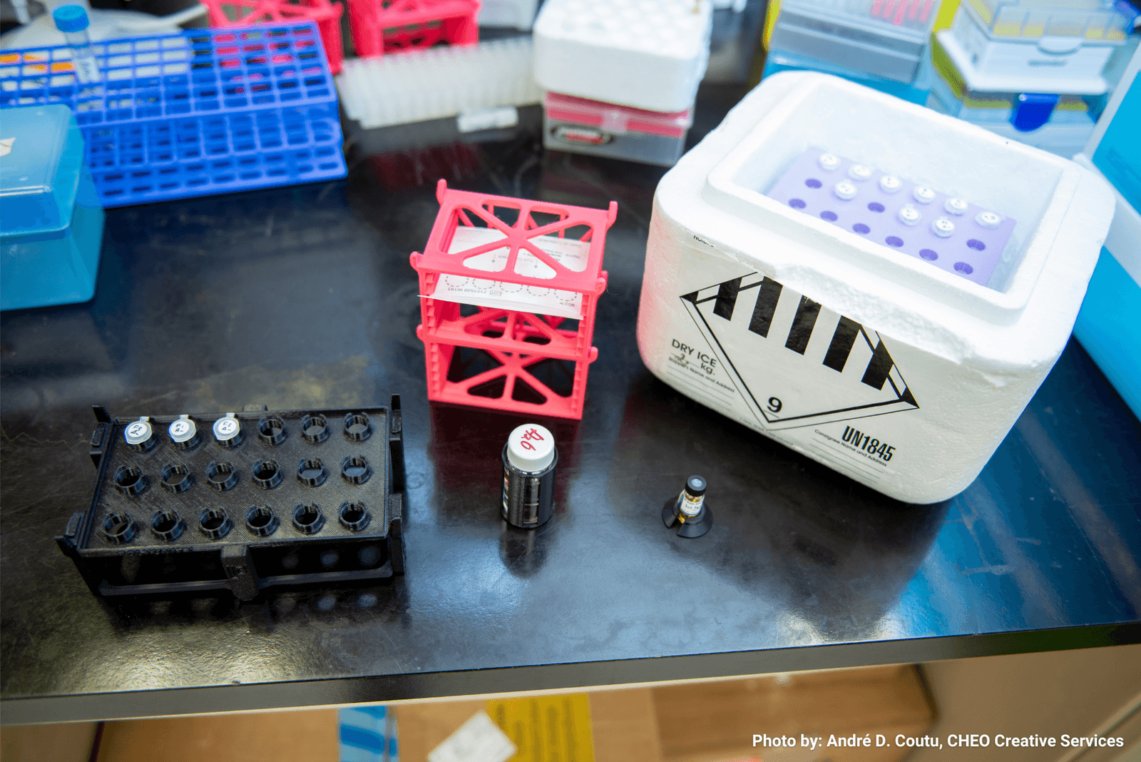 3D printed tools in a medical laboratory