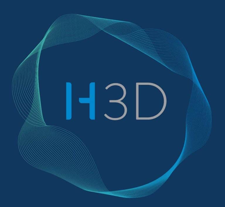 Hearables3D (H3D) logo